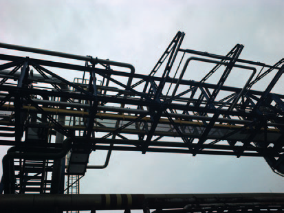 Industrial pipe rack